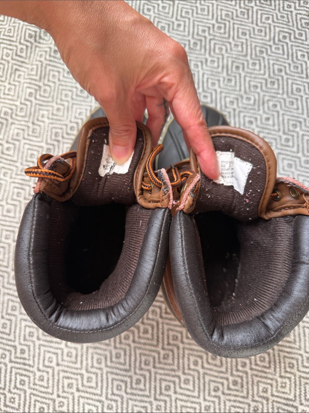 Kids Brown Waterproof Rain & Snow Boots - Picture 10 of 14